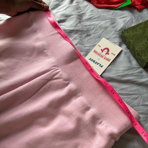 NWT True Religion x Playboy Crystal Pink Bootcut Sweatpants - Picture 16 of 17